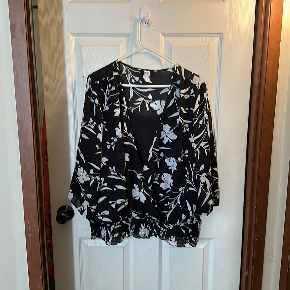 Blouse with built in tank